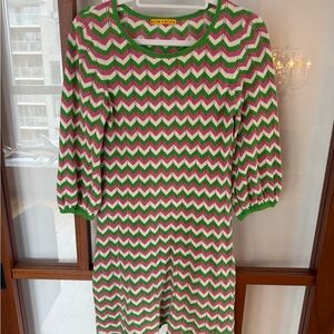 Alice and Olivia Multicolor Chevron Dress Missoni Style